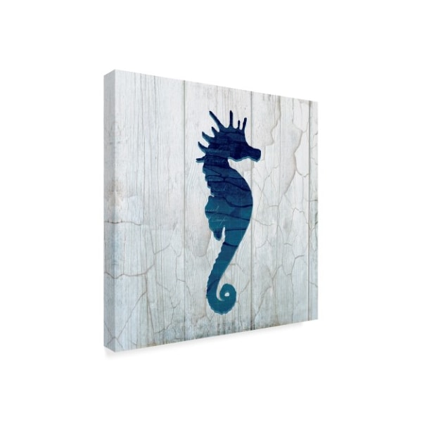 Lightboxjournal 'Gypsy Sea Blue Seahorse' Canvas Art,14x14